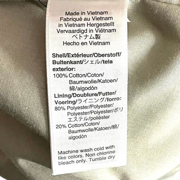 J.Crew Men’s Cotton Work Jacket  Size Large Washed Stone Navy Collar - Picture 8 of 8